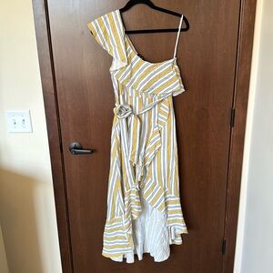 High-Low Striped Dress